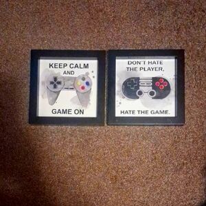 Gaming Themed Wall Art Set 9×9